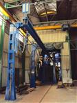 Cogeim Continuous feed  pass-through  hanging load type shot blasting machine - GTU Series Shotblasting Machines 